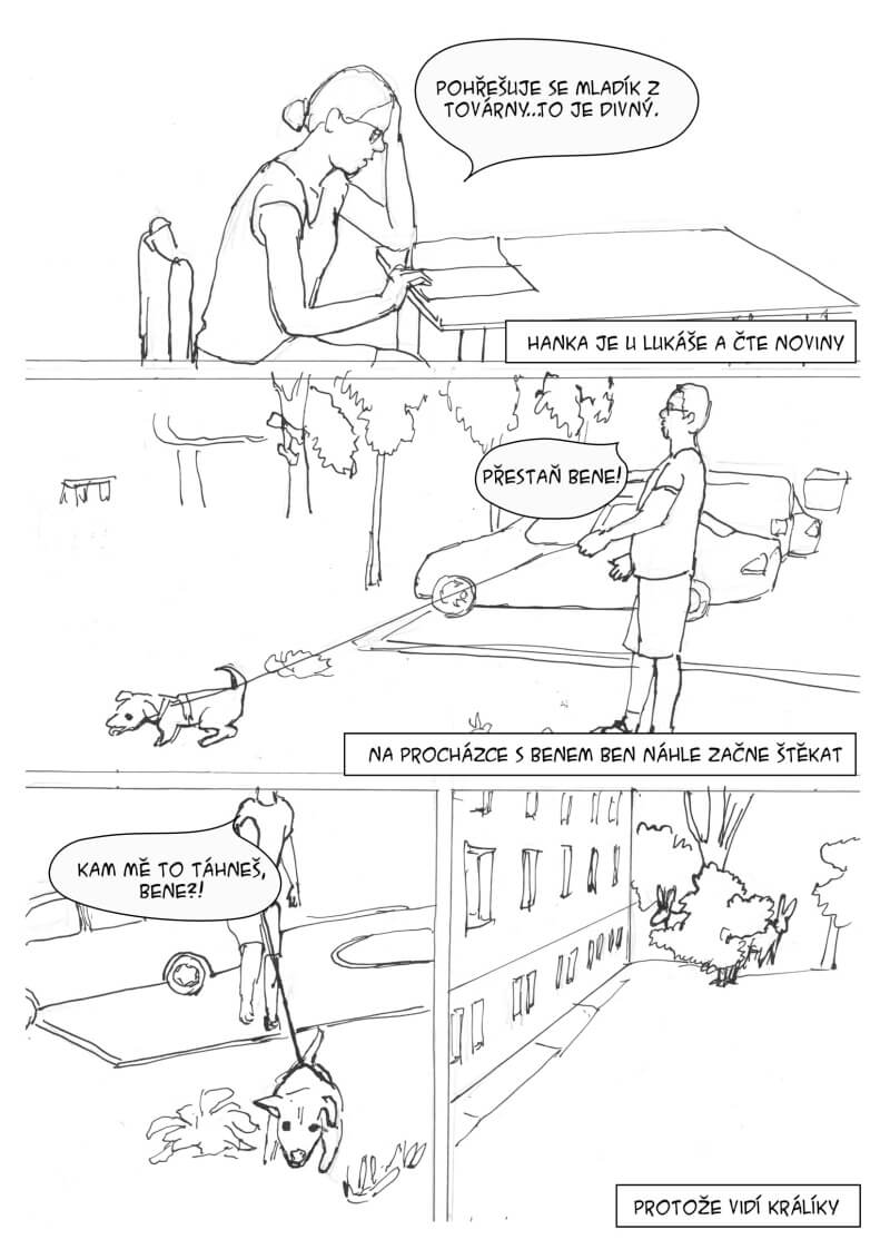 komiks králíci na lochotíně