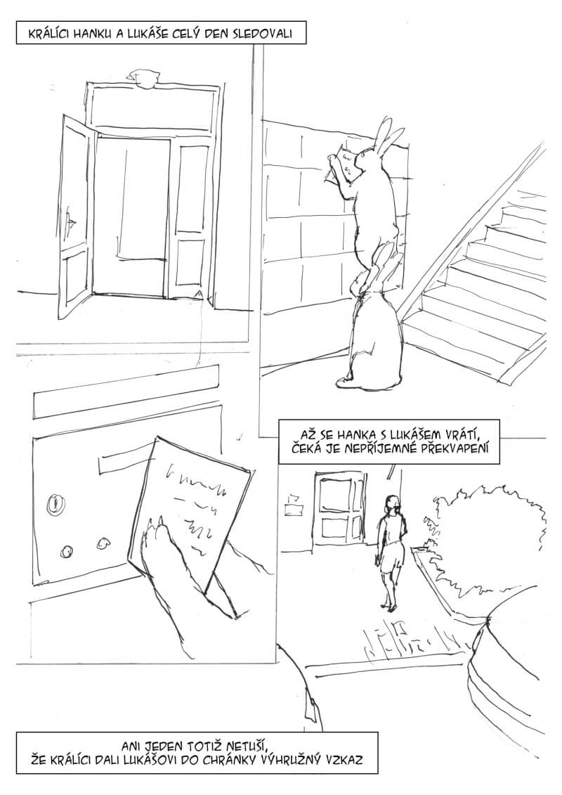 komiks králíci na lochotíně
