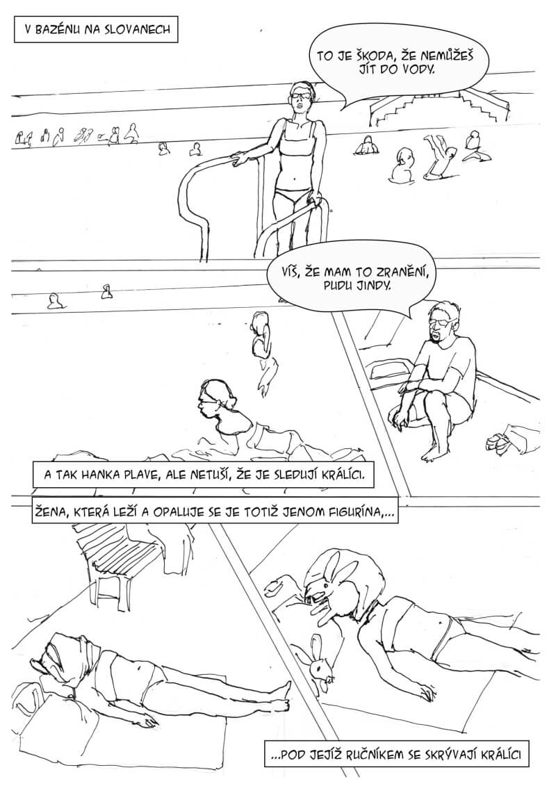 komiks králíci na lochotíně