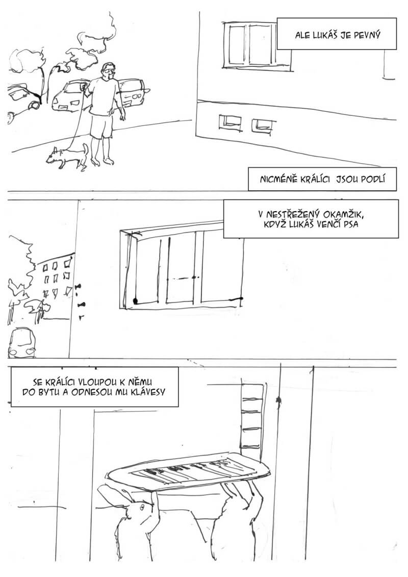 komiks králíci na lochotíně