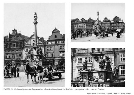 Morový sloup - historické foto