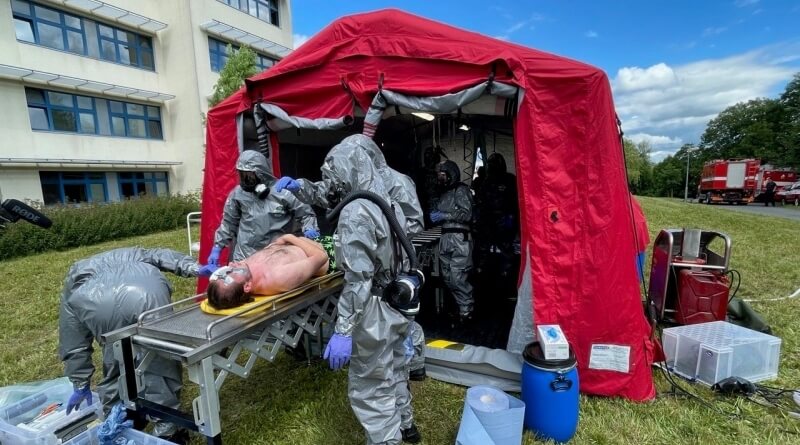 dekontaminační cvičení