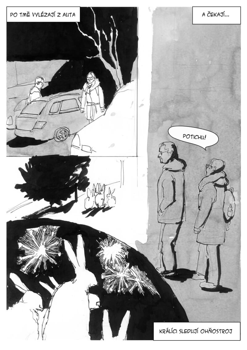 komiks králíci na lochotíně