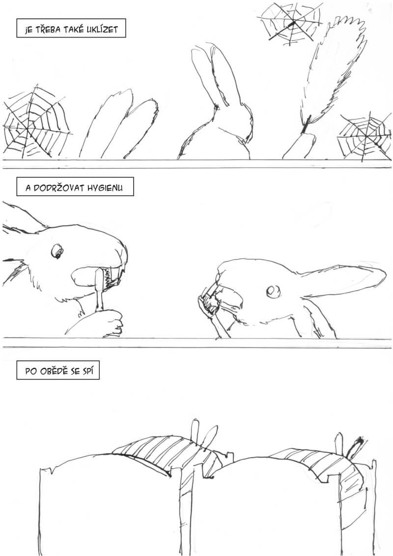 Komiks Králíci na Lochotíně