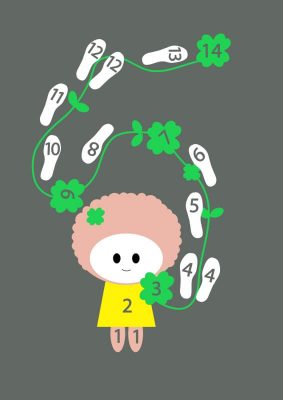 Skákací panák Čtyřlístek