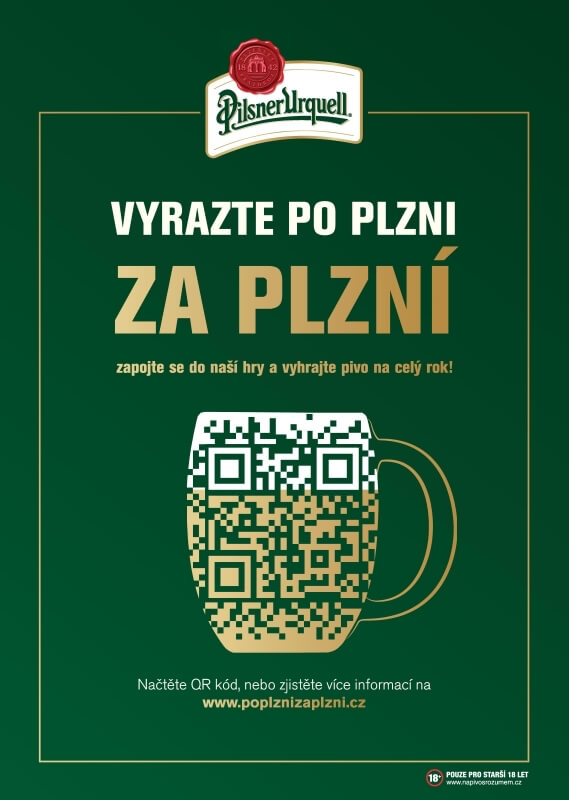 Po Plzni za plzní QR
