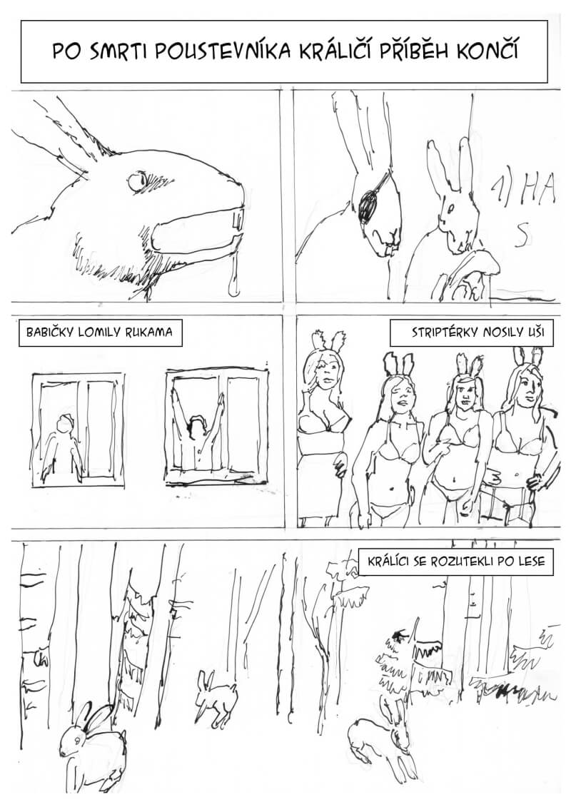 Komiks Králíci na Lochotíně