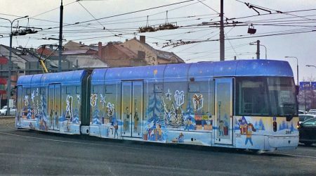 vánoční tramvaj 2021