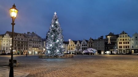 Vánoční výzdoba v Plzni