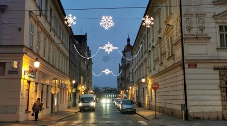 Vánoční výzdoba v Plzni
