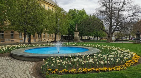 Fontána v Kopeckého sadech