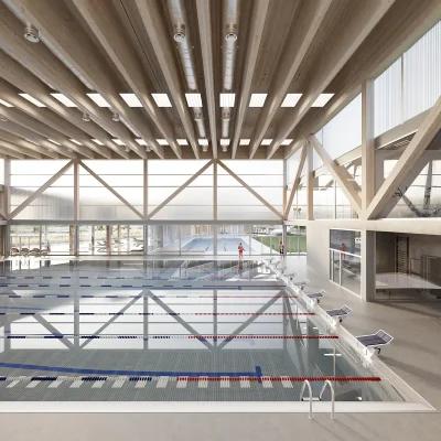 Bazén Bory - vítězný návrh