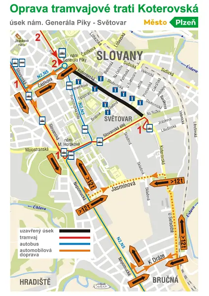 Tramvajová trať na Koterovské