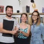 Majitelé Zuzana Měřínská a Pavel Bechyně se zástupkyní Googlu Ivou Fialovou