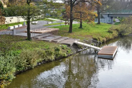Brentnerovy sady a molo Dobřany