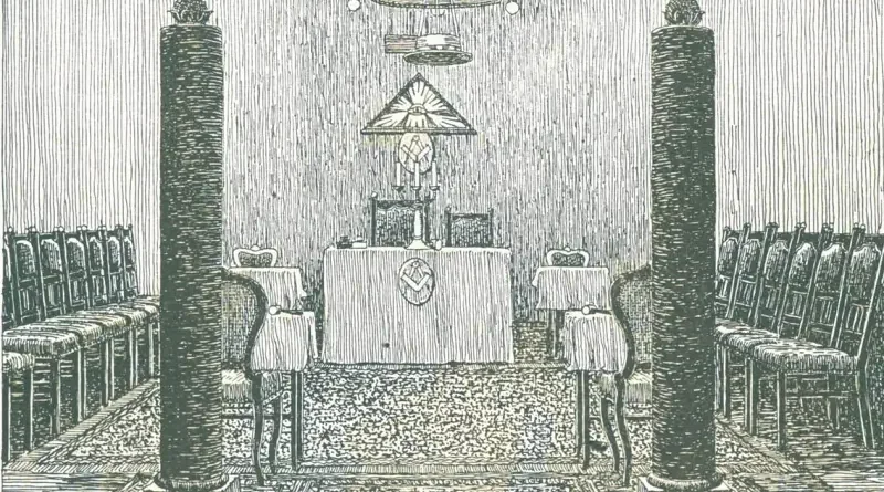 Skica zednářského chrámu