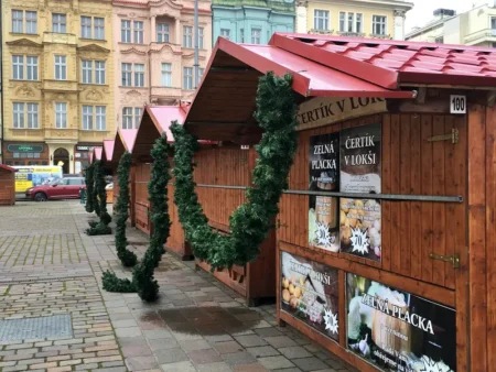 Vánoční strom a trhy