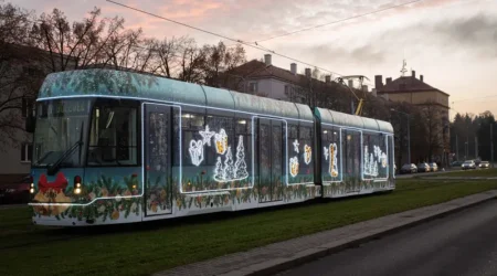 Vánoční tramvaj Plzeň 2022