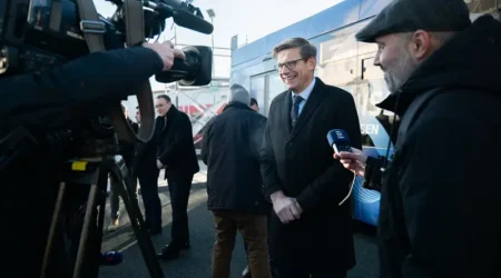 Ministr Kupka během tiskové konference