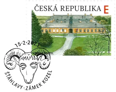 Zámek Kozel na známce