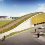 Atletický stadion města Plzně - tribuna