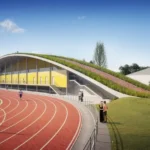 Atletický stadion města Plzně - tribuna