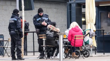 Policie u Paluby Hamburk