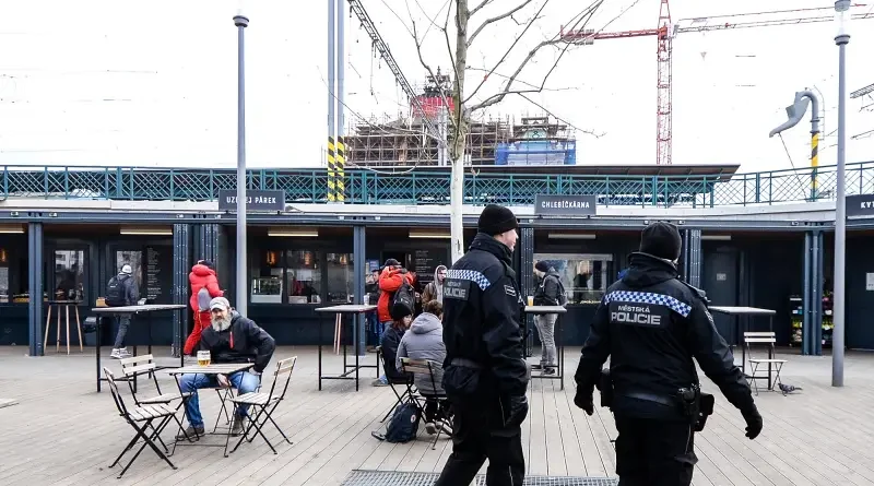 Policie u Paluby Hamburk