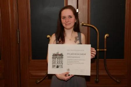 Zvláštní ocenění převzala Tereza Růžičková i za Patrika Kotlára