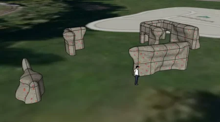 Vizualizace boulderingové stěny