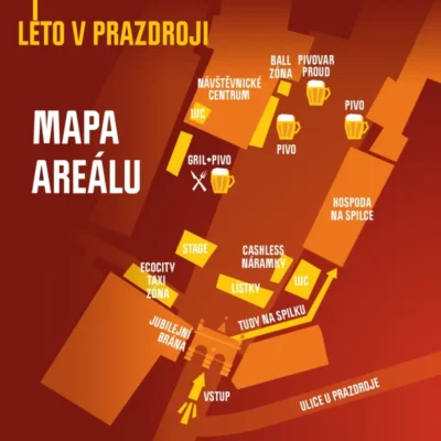 Mapa areálu