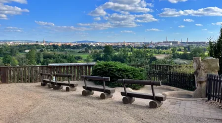 Od Lüftnerky je hezký výhled na Plzeň