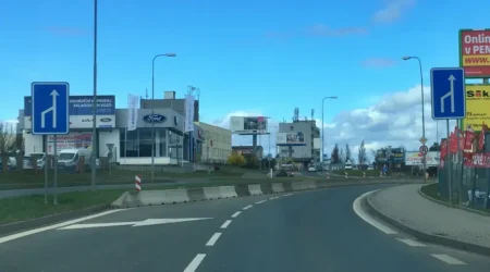 Začátek východního okruhu