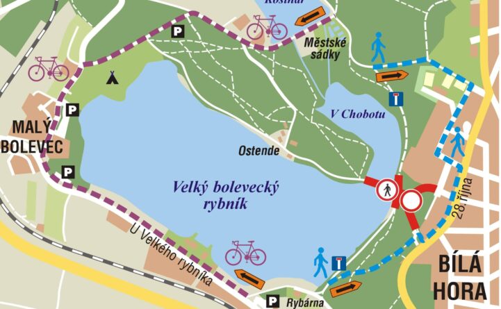 plánek s uzavírkou