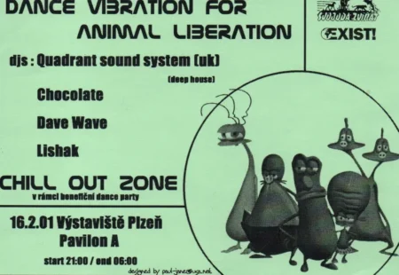 Dance Vibration for Animal Liberation v roce 2001 na výstavišti