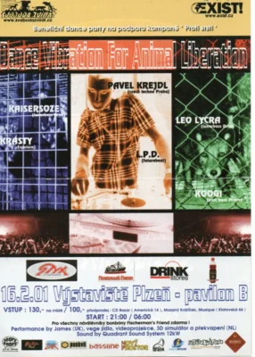 Dance Vibration for Animal Liberation v roce 2001 na výstavišti