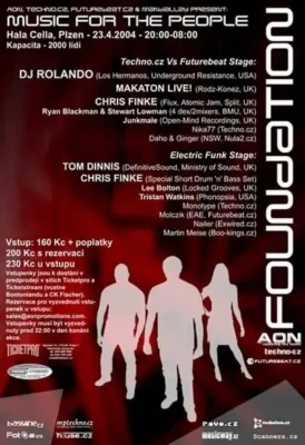 Akce Foundation v klubu Cella v roce 2004