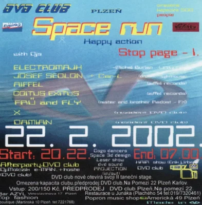 Space run v roce 2002 v DVD klubu