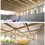 Interiér tělocvičny a jídelny