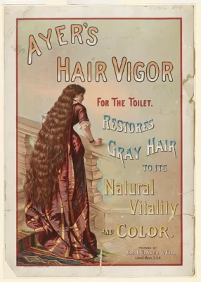 Dobová reklama na zakrytí šedin