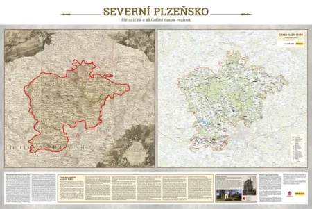 Mapa severního Plzeňska