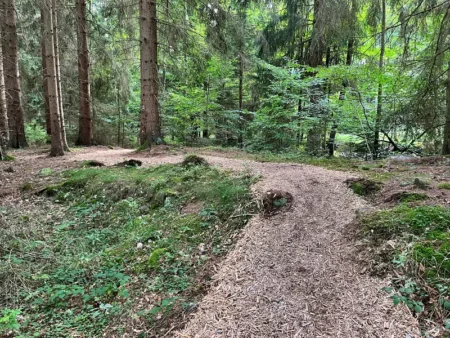 Pěší stezka k areálu Tři trubky