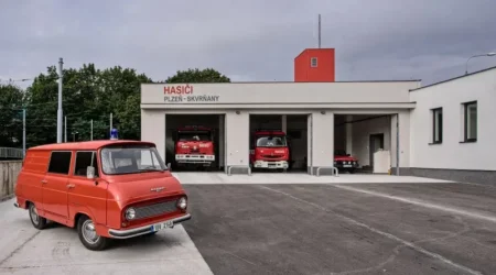 Hasičká stanice na Skvrňanech