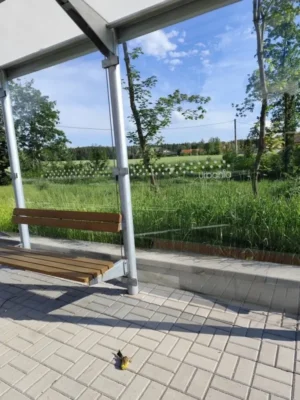 Nezabezpečená zastávka v Třemošné u Plzně