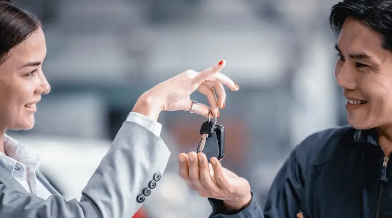 Předání klíčů od vozidla