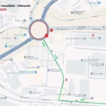 Schéma uzavírek a objízdných tras