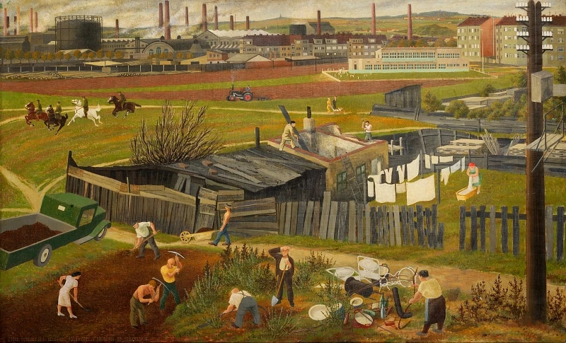 Josef Tetínek, Plzeňské předměstí s brigádou, 1952, ZČG